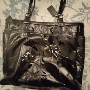 Black large Coach shoulder bag